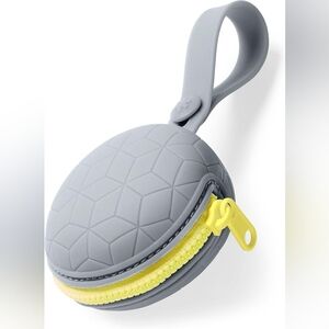 Skip Hop Baby Silicone Pacifier Holder Case with Easy-Access Opening and Strap